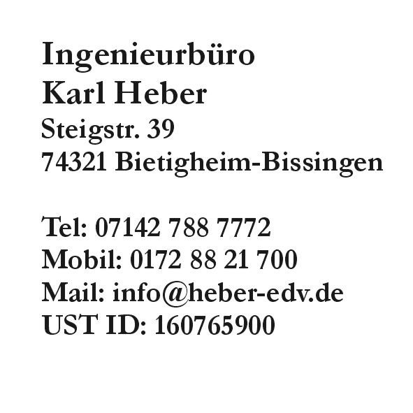 Heber-EDV, Bietigheim-Bissingen, Kr. Ludwigsburg